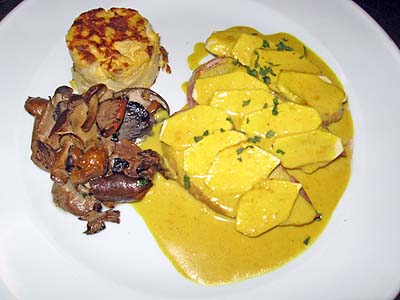 filet de porc amb pomes al curry